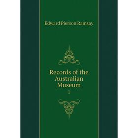 

Книга Records of the Australian Museum 1