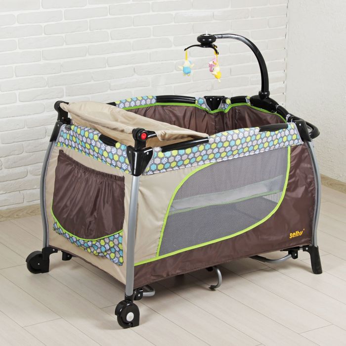 Манеж детский 3 в 1 Selby, цвета МИКС