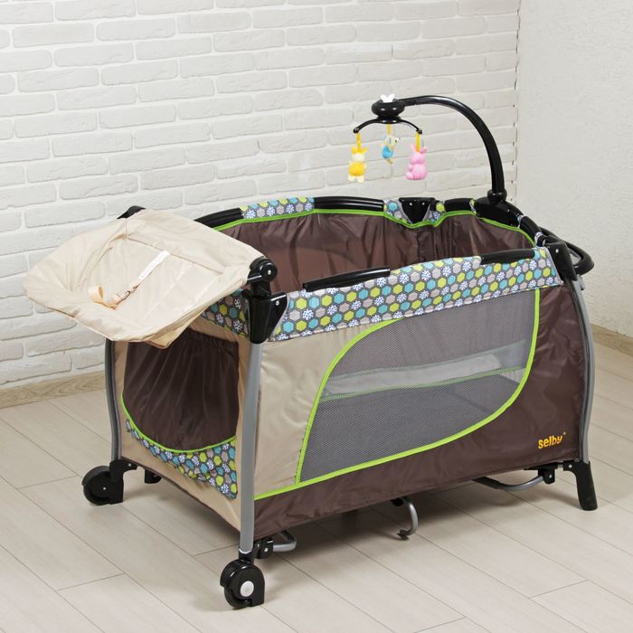 Манеж детский 3 в 1 Selby, цвета МИКС