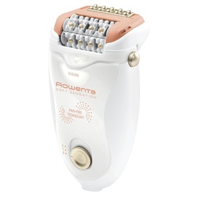 

Эпилятор Rowenta EP5700F1, 24 пинцета, 2 скорости, 2 насадки, АКБ/220В, розовый