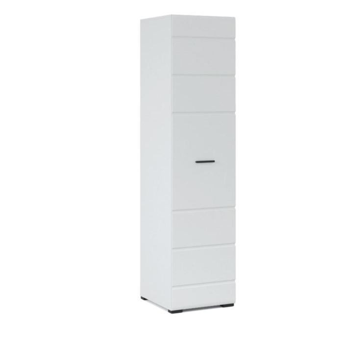Шкаф 1-дверный «Йорк», 500 × 540 × 2050 мм, цвет белый / белый глянец шкаф угловой йорк 890 × 890 × 2050 мм цвет белый белый глянец
