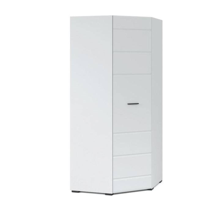 Шкаф угловой «Йорк», 890 × 890 × 2050 мм, цвет белый / белый глянец 29697