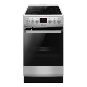 

Плита Hansa FCCX59129, электрическая, 4 конфорки, 65 л, стеклокерамика, серебристая