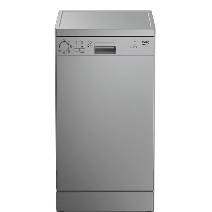 Посудомоечная машина Beko DFS05012S, класс А, 10 комплектов, 5 программ, 45 см, серебристая