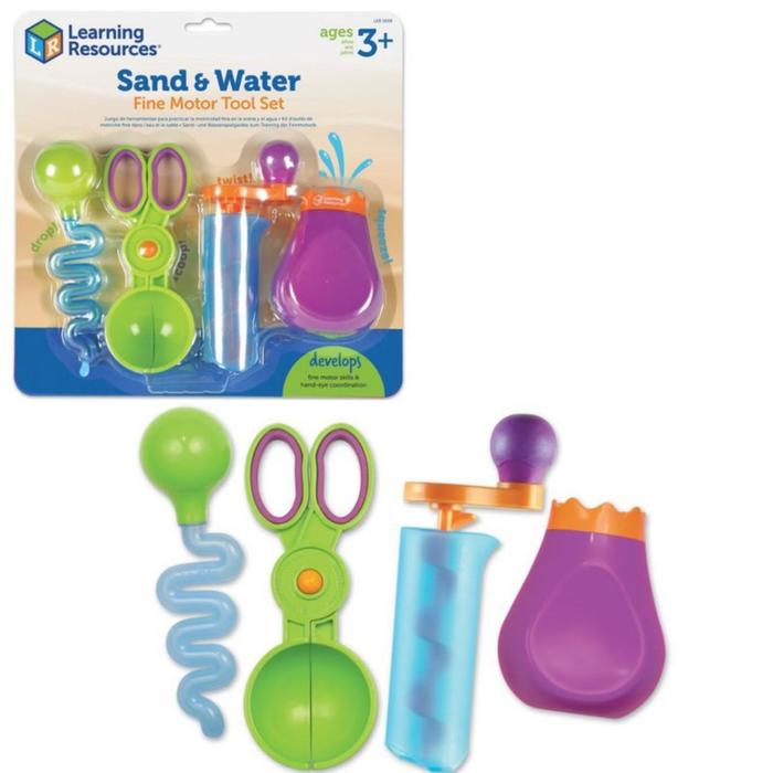 фото Набор игрушечных инструментов «щипчики маленькие ручки. вода и песок», 4 элемента learning resources