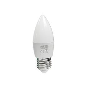 

УЦЕНКА Лампа светодиодная Smartbuy, C37, Е27, 9.5 Вт, 6000 К, холодный белый свет