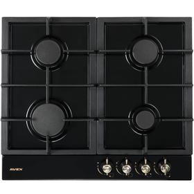 

Варочная поверхность AVEX HS 6141 Br, газовая, 4 конфорки, 56х48 см, чёрная