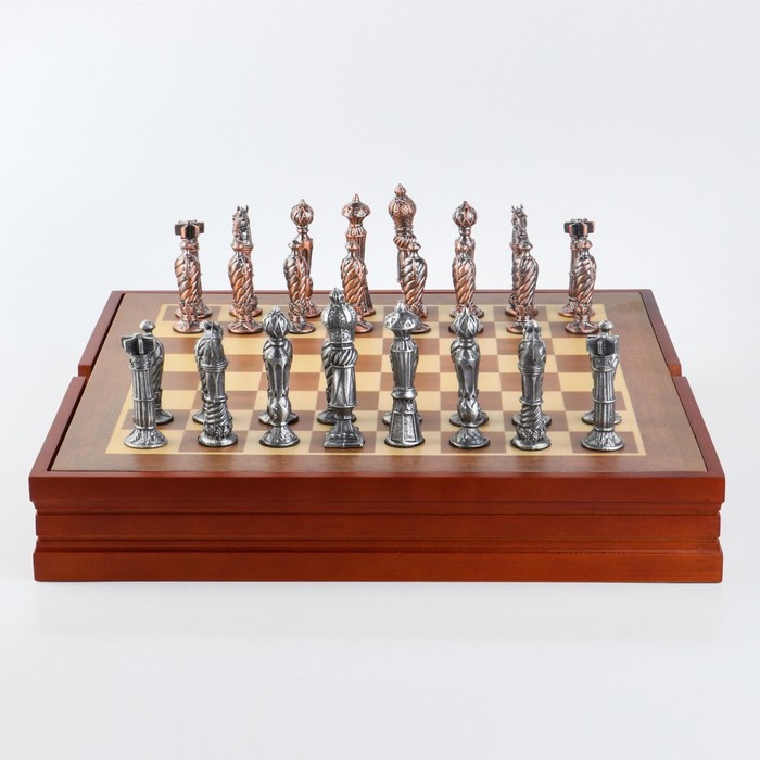 Шахматы сувенирные Рыцарские h короля-8.5 см, h пешки-5.7 см, 36 х 36 см шахматы сувенирные долина смерти 36 х 36 см