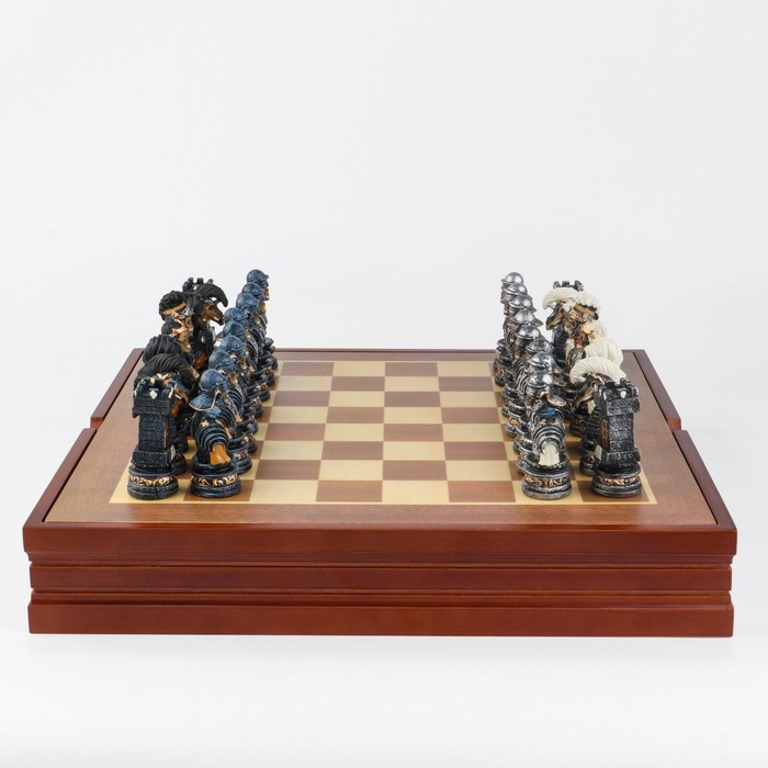 Шахматы сувенирные Долина смерти, h короля-7.5 см, пешки-6.5 см, 36 х 36 см шахматы сувенирные долина смерти 36 х 36 см