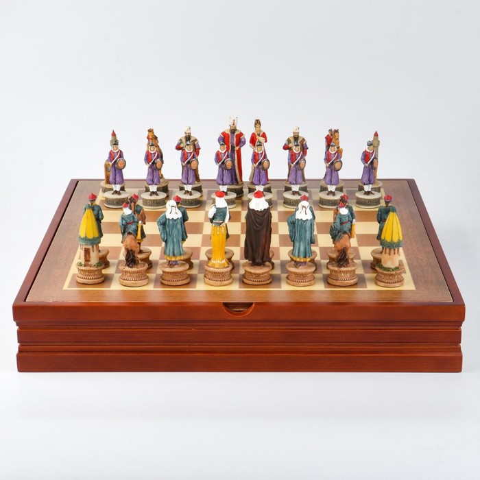 Шахматы сувенирные Восточные, h короля-8 см, h пешки-6.5 см, 36 х 36 см шахматы сувенирные долина смерти 36 х 36 см
