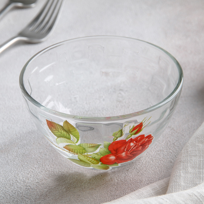 Салатник 250 мл "Алая роза", 11 см