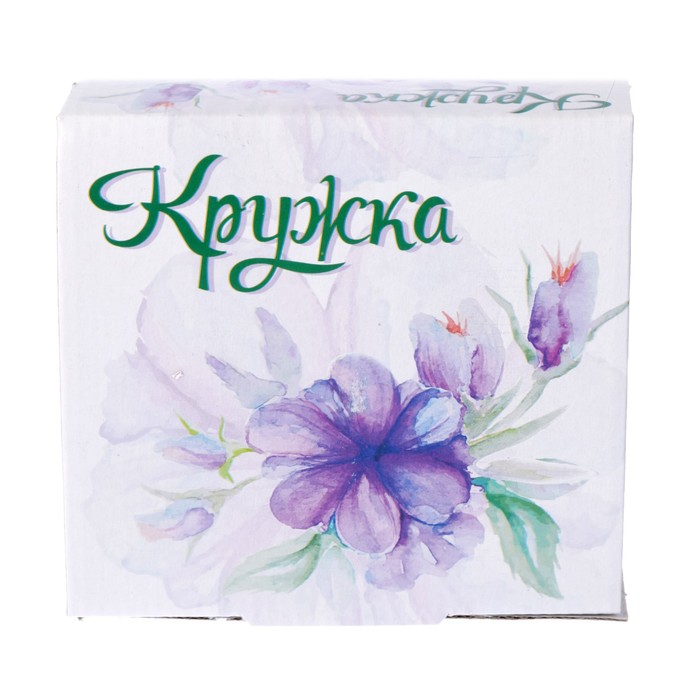 Кружка стеклянная 300 мл "Дикий мир", рисунок МИКС