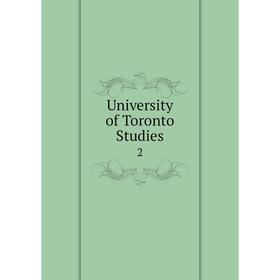 

Книга University of Toronto studies