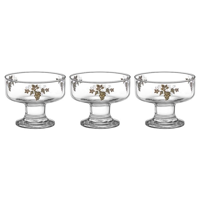 Набор креманок 250 мл "Черный виноград" 3 шт