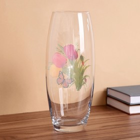 

Ваза FLORA "Тюльпаны" d-7,5см 10х26см МИКС