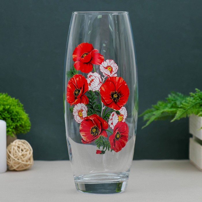 Ваза Flora "Маки", микс