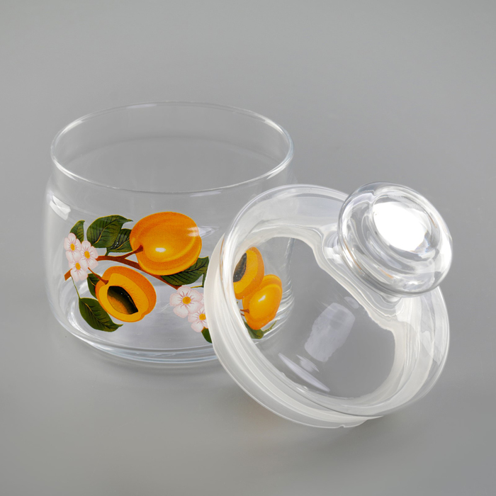 Банка для сыпучих 500 мл "Cesni. Абрикосовая ветка", c крышкой