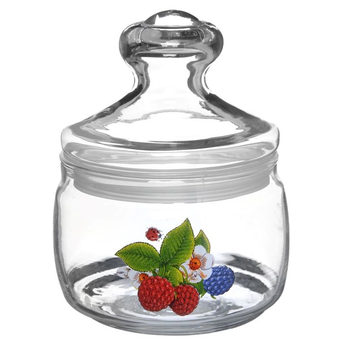 Банка для сыпучих 500 мл "Ассорти", крышка Cesni, рисунок МИКС