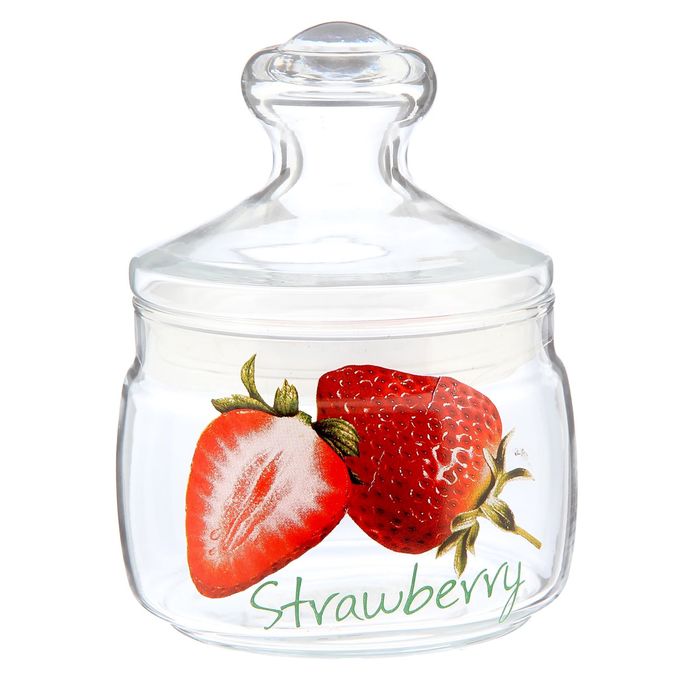 Банка для сыпучих 500 мл "Ассорти", крышка Cesni, рисунок МИКС