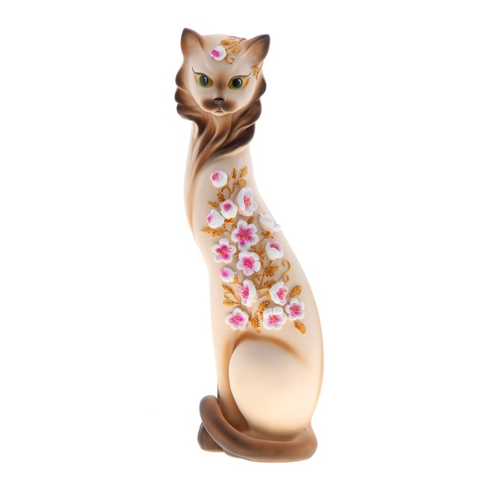 Сувенир "Кошка Маркиза" Яблонька бежевый