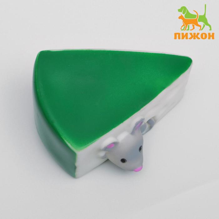 Игрушка резиновая "Сыр", 10 см