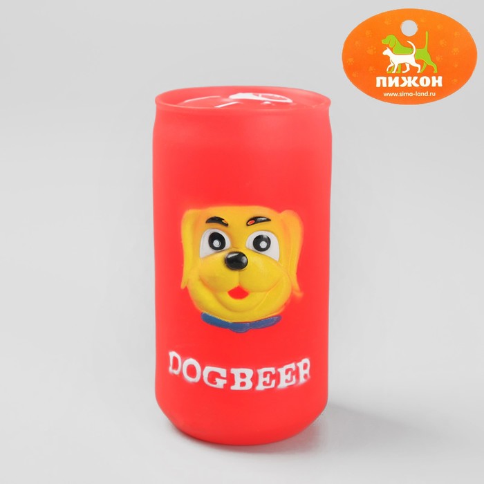 Игрушка пищащая "Собачье пиво", 11 см, микс цветов