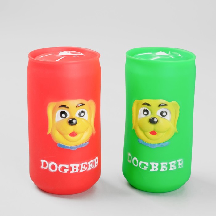 Игрушка пищащая "Собачье пиво", 11 см, микс цветов