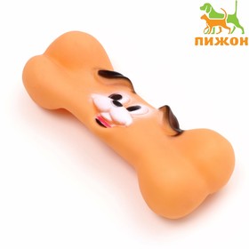 Игрушка пищащая "Веселая косточка" для собак, 16 см микс цветов