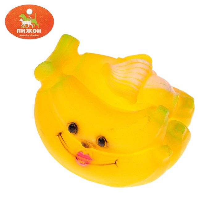 Игрушка пищащая "Бананы", 7 см