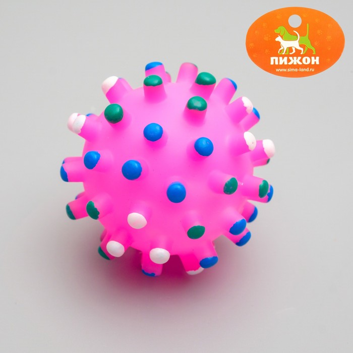 Игрушка резиновая "Бактерия", 6,3 см, микс цветов