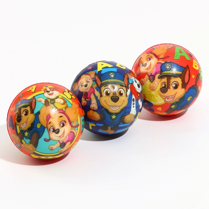 фото Мягкий мяч paw patrol «алфавит», 6,3см, микс
