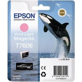 

Картридж струйный Epson T7606 C13T76064010 светло-пурпурный для Epson SureColor SC-P600