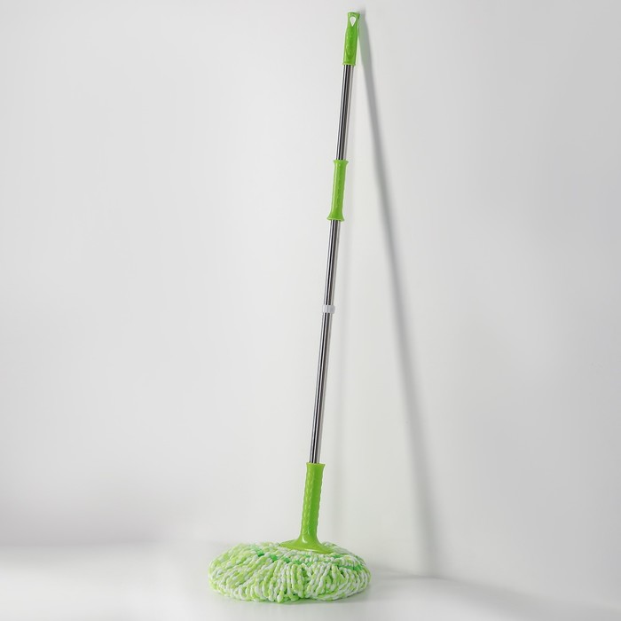 Швабра с отжимом 120 см, цвет МИКС
