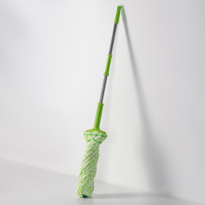 Швабра с отжимом 120 см, цвет МИКС