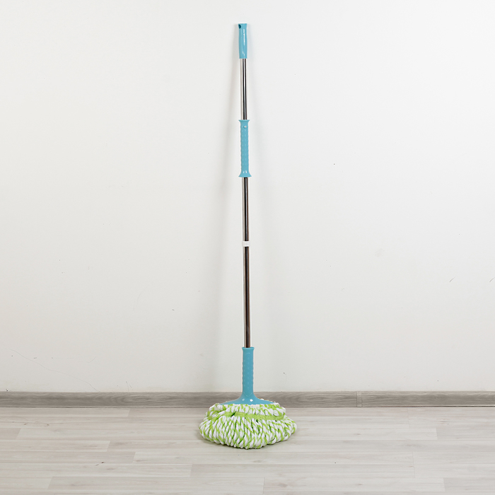 Швабра с отжимом 120 см, цвет МИКС