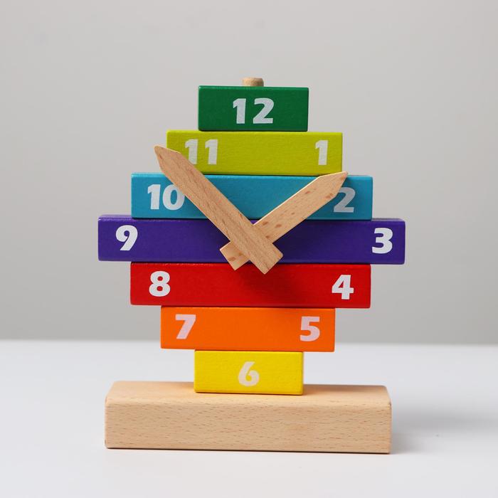 Развивающая игрушка «Часы конструктор» 4,5х13х16,5 см