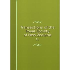 

Книга Transactions of the Royal Society of New Zealand 11