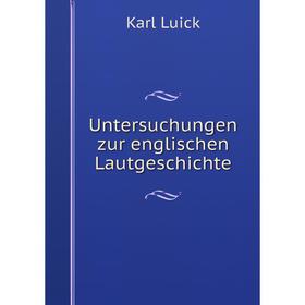 

Книга Untersuchungen zur englischen Lautgeschichte