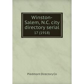

Книга Winston-Salem, N.C. city directory serial17 (1918)