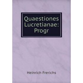 

Книга Quaestiones Lucretianae: Progr