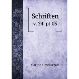 

Книга Schriften v. 24 pt.05