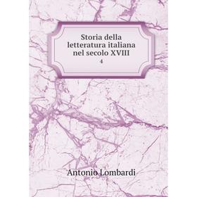 

Книга Storia della letteratura italiana nel secolo XVIII 4