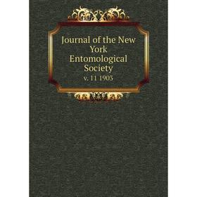 

Книга Journal of the New York Entomological Society v. 11 1903