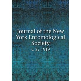 

Книга Journal of the New York Entomological Society v. 27 1919