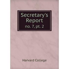 

Книга Secretary's Reportno