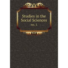 

Книга Studies in the Social Sciencesno