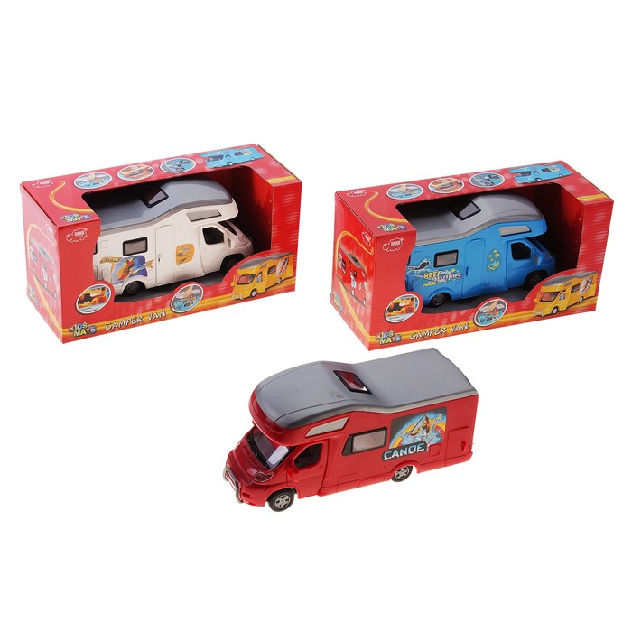 Машинка "Трейлер для отдыха", цвета МИКС