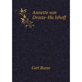 

Книга Annette von Droste-Hülshoff