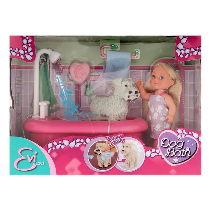 Кукла "Еви моет собачку"
