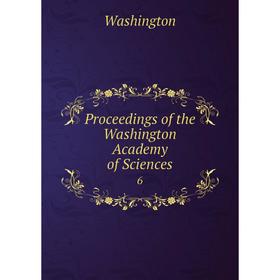 

Книга Proceedings of the Washington Academy of Sciences